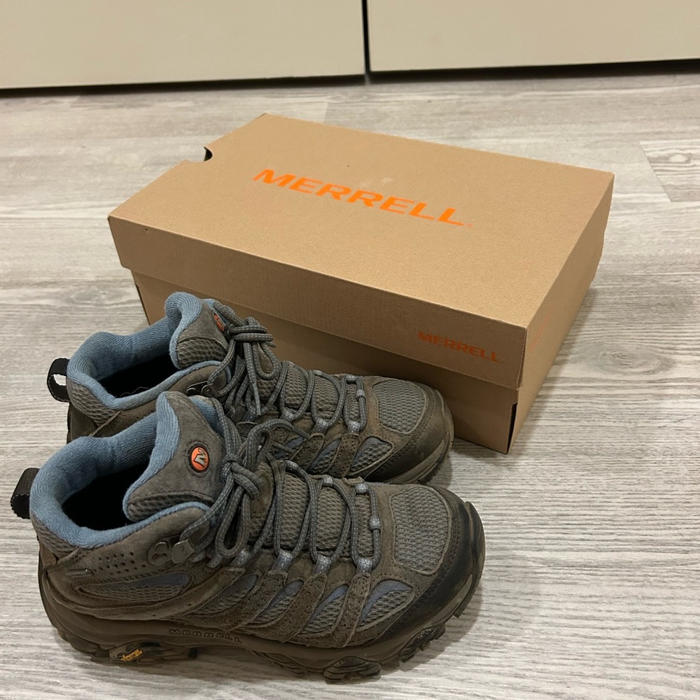 Merrell Gray/Blue Hiking Boots